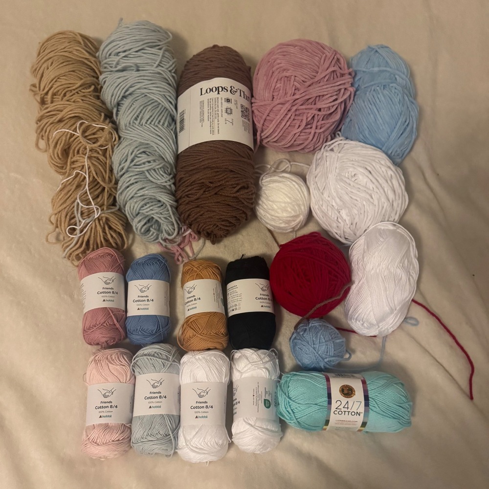Miscellaneous Crochet Yarn Lot (Hobbii, Loops & Threads and more)